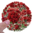 thumbnail image 3 of 60 Pcs Rose Themed Waterproof Stickers, Reusable Durable Vinyl Pvc Stickers For Laptop Bike Phone, Cool Gift For Young Diy Enthusiasts, 3 of 7