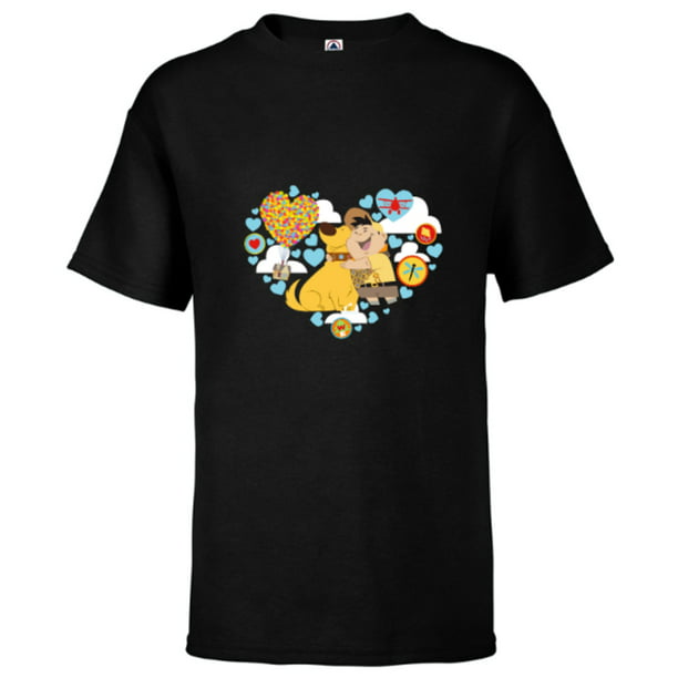 Disney and Pixar’s Up Russel and Dug Heart - Short Sleeve T-Shirt for ...