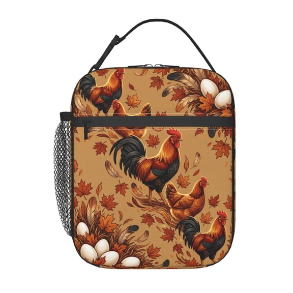 Chicken Lunch Box Insulated Lunch Bag, Reusable High Capacity Thermal Tote, Leakproof Cooler Bag For Women Men Work Travel Picnic Office