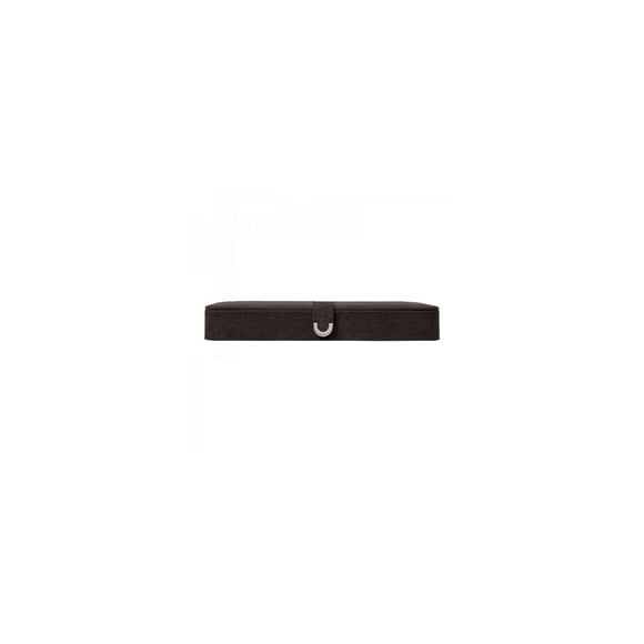 Mele and Co Cameron Plush Fabric Jewelry Box in Black