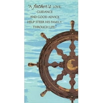 Designer Greetings Ship Steering Wheel: Love, Guidance Father's Day Card