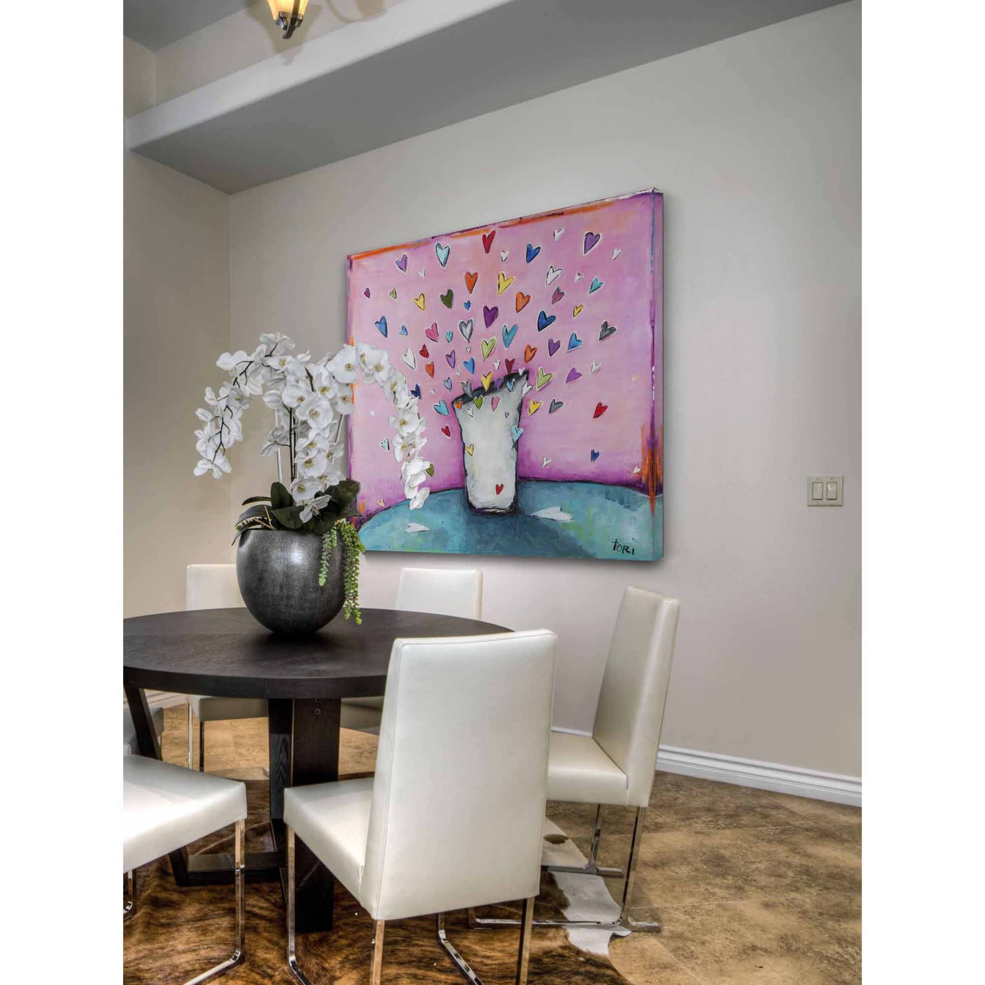 Marmont Hill "Filled to the Brim With Love" by Tori Campisi Painting Print on Canvas