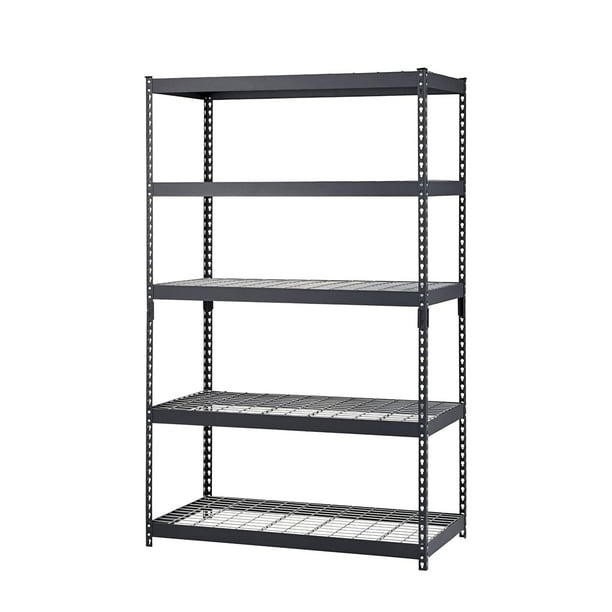 Edsal Adjustable 5 Shelf Durable Steel Storage Organization Shelves