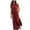 Red Dress, variant on Women's Maxi Blouson Dress Solid Color Tops Sleeveless Clothing Round Neck Side Split Elegant Summer Dresses for Female Red S