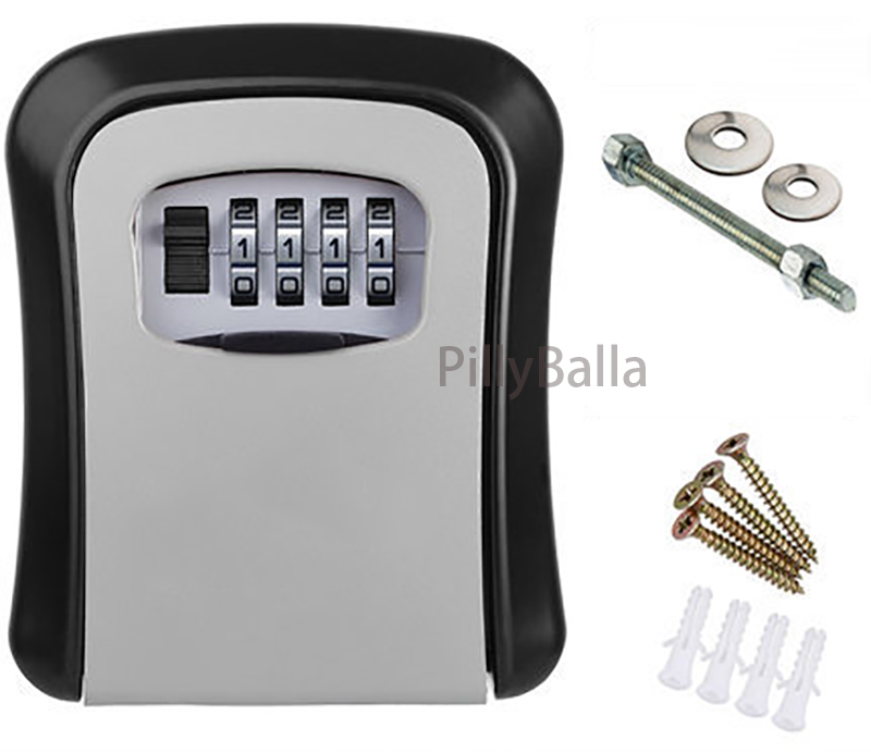 SYSSJ Multifunctional Wall Mounted 4Digit Combination Key Storage Lock
