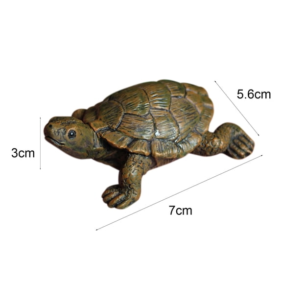 Bobasndm Miniature Animal Artificial Fish Tank Resin Animal Interesting Fun for Home