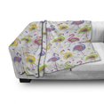 thumbnail image 3 of Flamingo Soft Flannel Fleece Throw Blanket, Colorful Retro Vintage Flamingo Patterns in Polka Dot Design Checked Background, Cozy Plush for Indoor and Outdoor Use, 50" x 70", Multicolor, by Ambesonne, 3 of 6