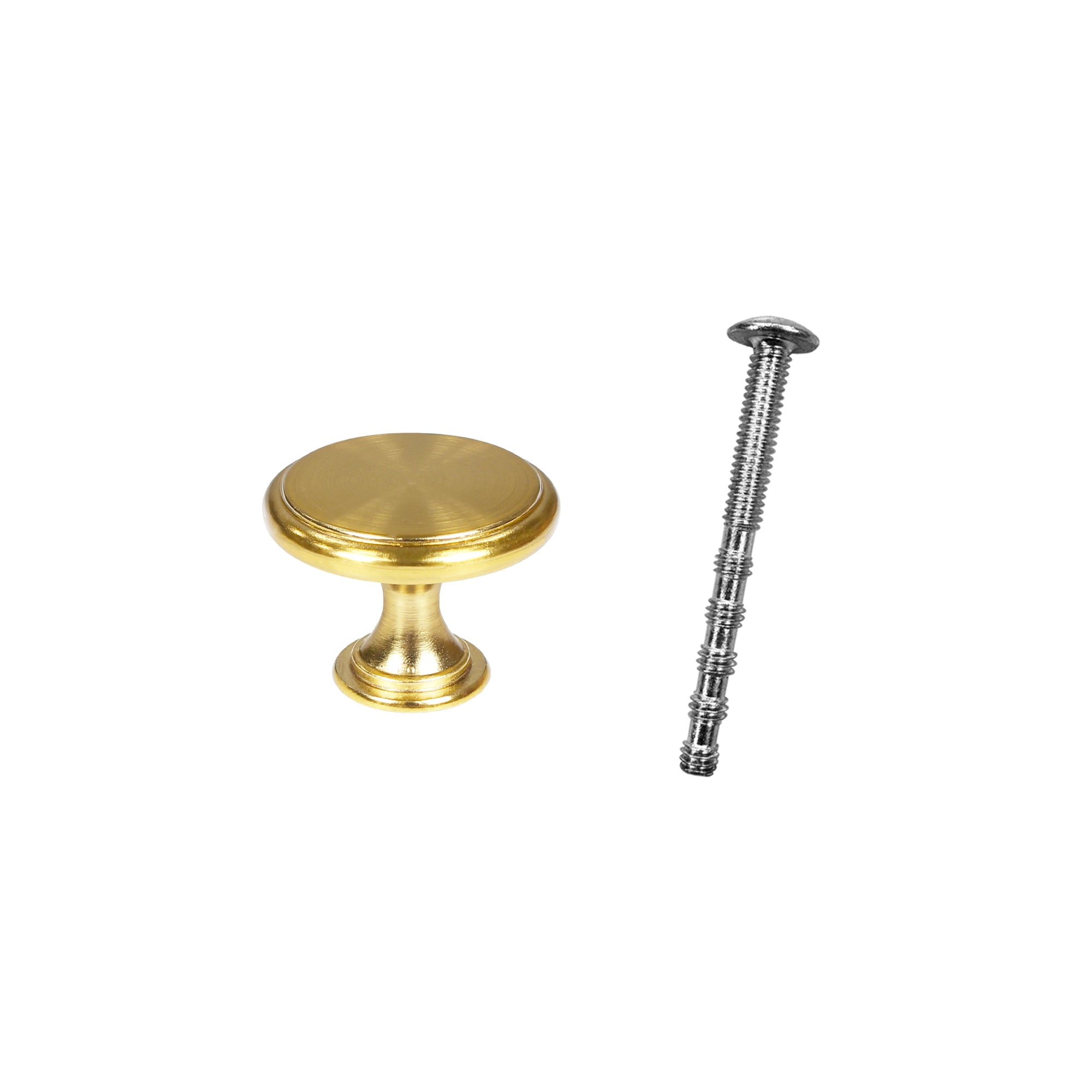 Lumi Home Furnishings Cabinet Knob Classic Brass 4-Pack