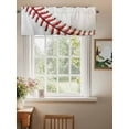 thumbnail image 2 of Baseball Texture Valances for Windows Usa Sport Rod Pocket Curtains Valance Short Window Treatment Drapes for Living Room, Bedroom Bathroom 54"&nbsp;W x 18" L, 2 of 5