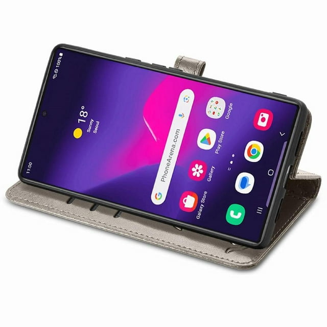 Funda Cartera FOXDOCK para Samsung Galaxy S25 Ultra , Flip PU con Relieve de Gatos y Perros, Tarjetero y Soporte