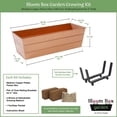 thumbnail image 4 of Bloom Box Garden Growing Kit Medium Copper with Brackets for 2 x 6 Railings, 4 of 4