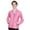 Tropical Pink/Black, variant on Monterey Club Women's Lightweight Honeycomb Emboss Texture Golf Jacket #2757