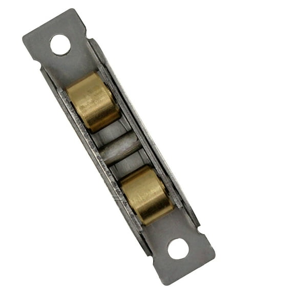 CIMAXIC Silver Sliding Sash Door Window Roller with 16mm Double Brass Rollers