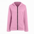thumbnail image 6 of Towmus Hoodies for Women Casual Long Sleeve Hoodies Sweatshirts Plus Size Zip up Drawstring Loose Fall Winter Coat Jacket with Pocket, 6 of 6