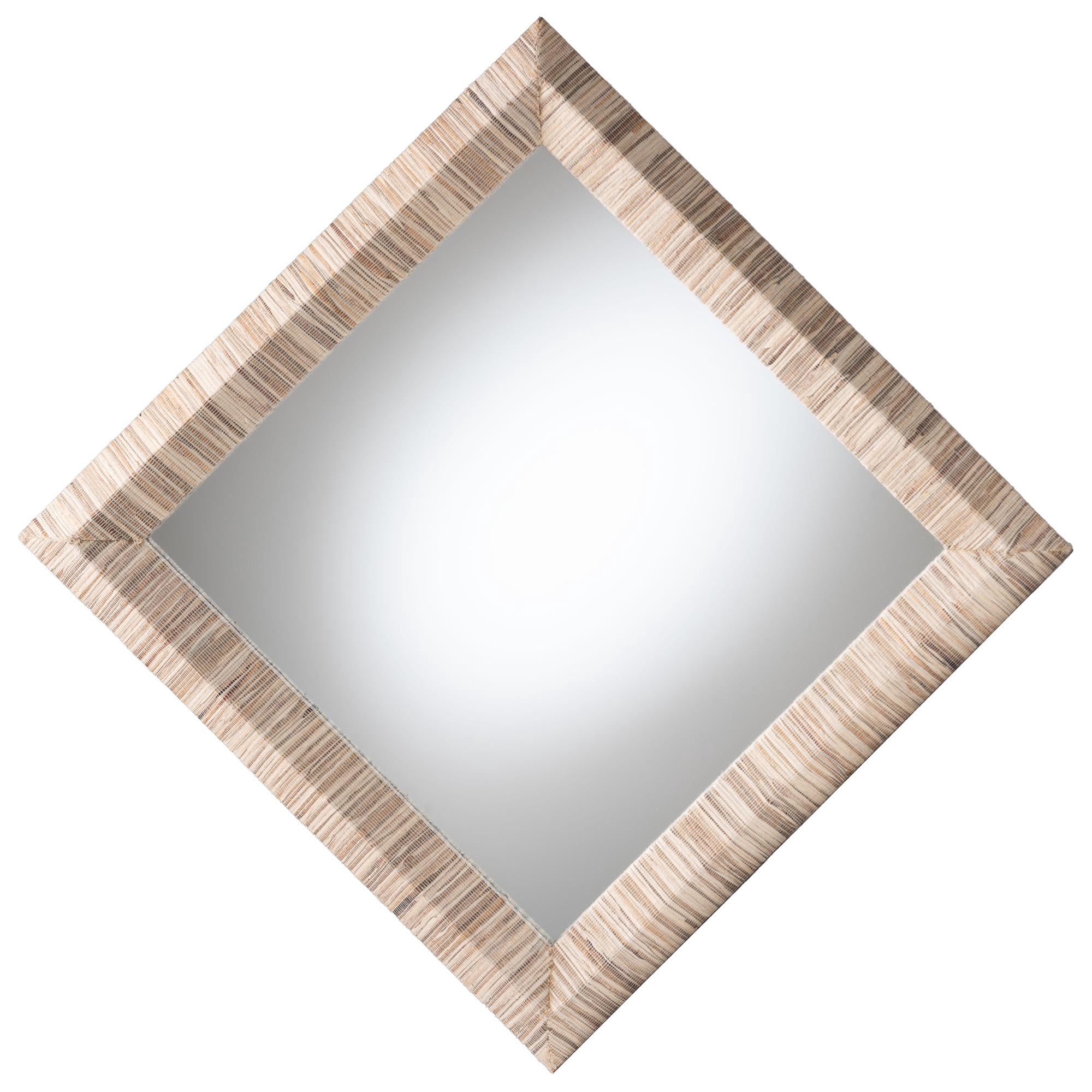 bali & pari Adino Boho Mirror, Square, Natural