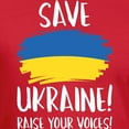 thumbnail image 3 of CafePress - Save Ukraine Raise Your Voices Men's Fitted T Shir - Men's Fitted T-Shirt, 3 of 4
