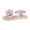 Pink, variant on Women's Bow Braided Flat Sandals Open Toe Ankle Strap Lightweight Vacation Beach Slide Sandals