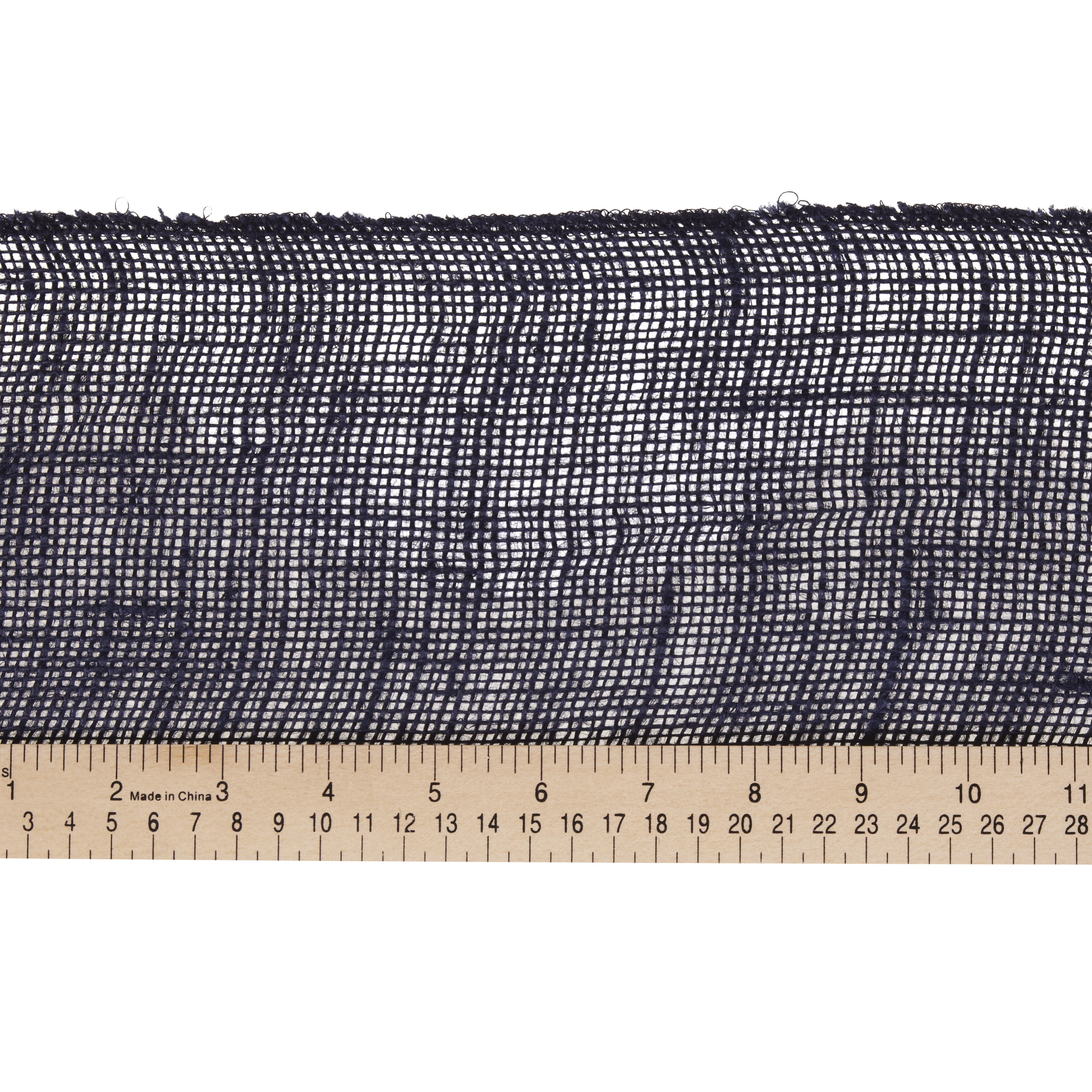 (5 pack) Love, Laugh, Craft Jute Burlap Roll Precut, Finished Edges, 6"W x 5-Yards, Navy Blue