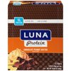 Luna Protein Snack Bars, Gluten Free, Chocolate Peanut Butter Flavor, 12 Ct, 1.59 oz