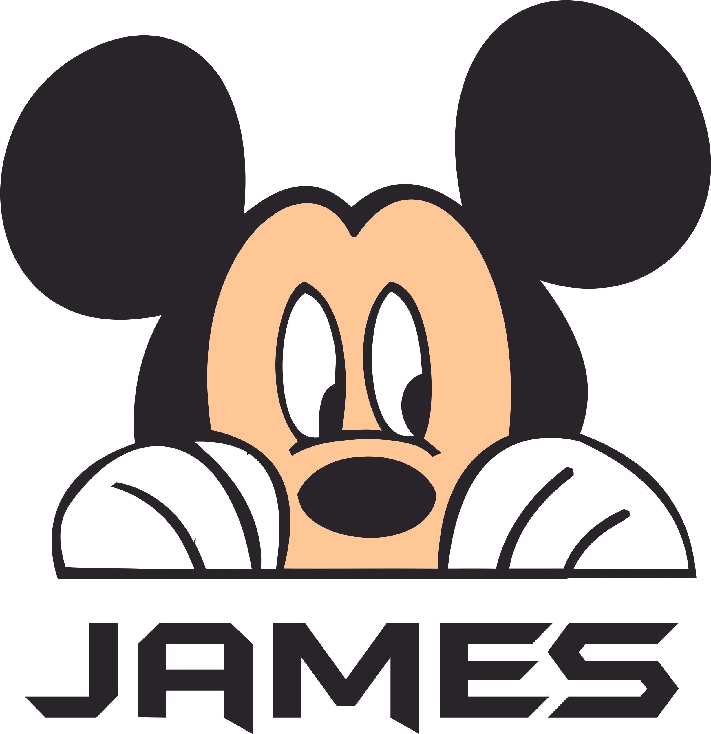 Walt Disney Peeking Customized Wall Decal Custom Vinyl Wall Art