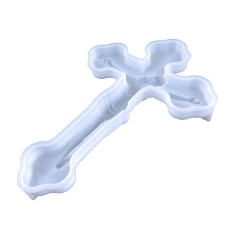 

QDJZ Cross Silicone Mold Food Grade Not Sticky Reusable Baking Tool Dual Use DIY Making Handmade 3D Candle Cake Baking Mold Wall Decoration Baking Accessories