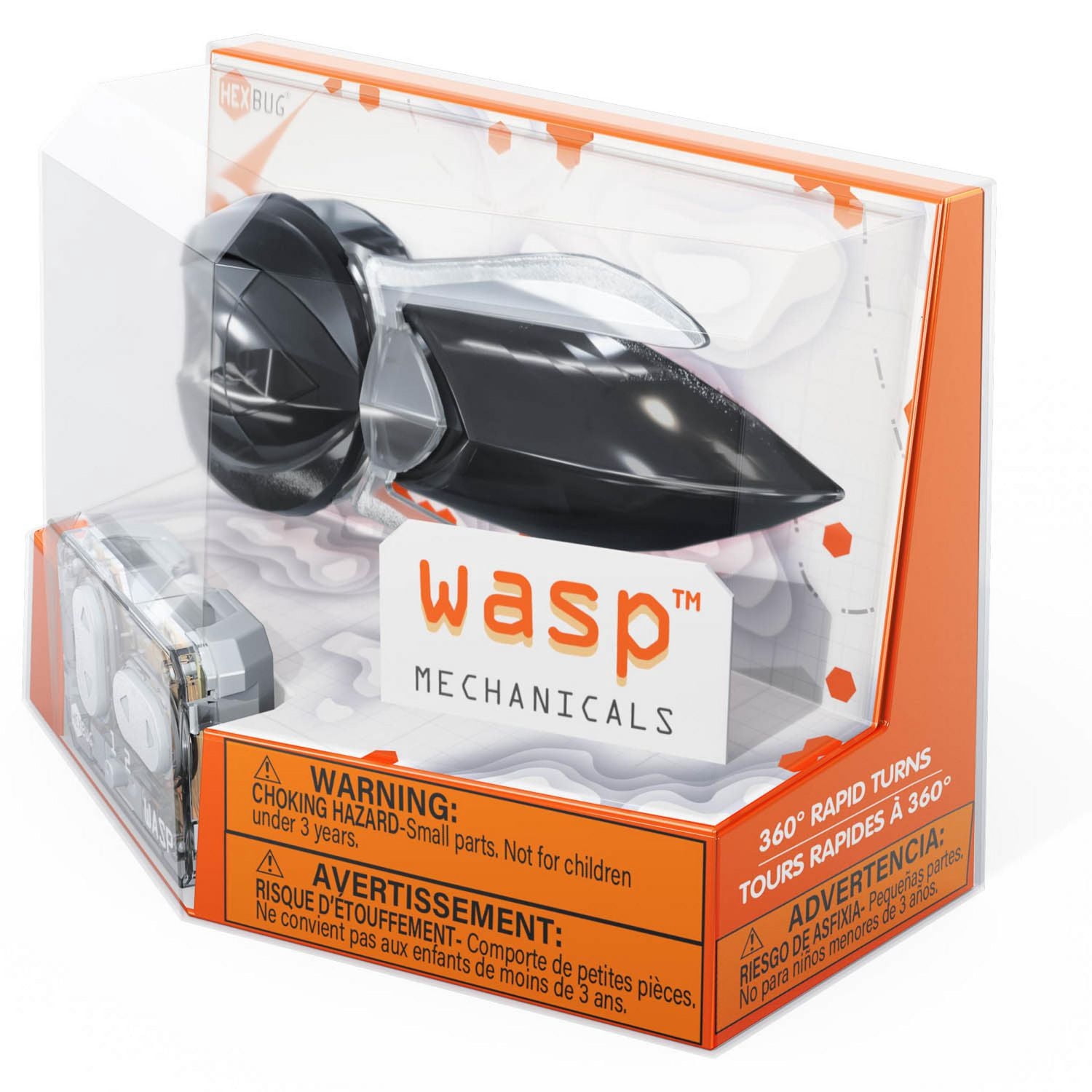 HEXBUG Wasp, Insecte commandé à distance, Jouet insecte factice, Spécimen robot motorisé, cadeau pour garçons et filles à partir de 3 ans