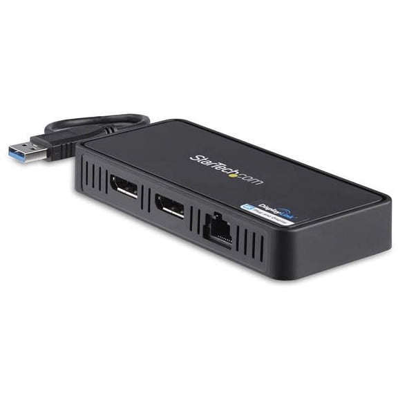 StarTech USB to Dual DisplayPort Mini Docking Station - Dual 4K 60Hz - GbE - USB 3.0