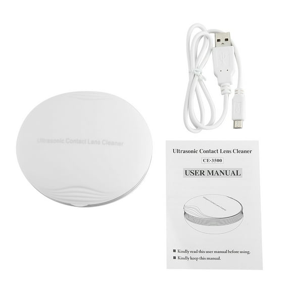 Limpiador ultrasónico de lentes de contacto: limpieza eficiente de proteínas oculares con USB