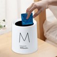 thumbnail image 7 of Small Trash Can with Lid, Mini Trash Can for Bathroom, Office and Bedroom, Small Bathroom Garbage Can with Swing Top, Compact Waste Basket for Desk, Dorm & Home, White - Xuniizn, 7 of 7