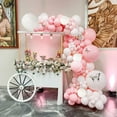 thumbnail image 2 of AYUQI Balloon Arch Kit Pink White, Pastel Baby Pink Balloon Garland Arch Kit for Baby Shower Birthday Wedding Confession Valentine's Day Birthday Party Backdrop Decorations, 2 of 7