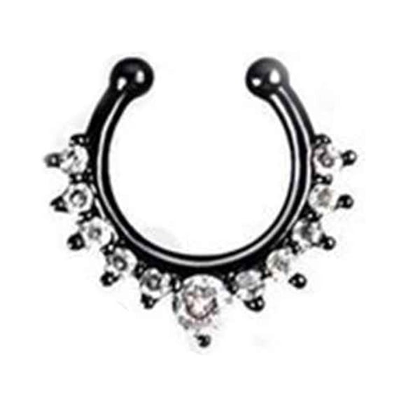 Sonducket Anillo de nariz falso, tachuelas de aleación, para el labio del cuerpo, Clip para cumpleaños, joyería Punk personalizada, Type1 NO1
