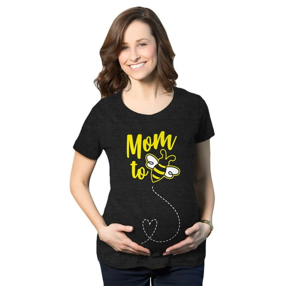 Maternity Mom to Bee Pregnancy T Shirt Funny Bumblebee Tee