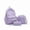 Purple, variant on 3 Piece Striped Backpack Set, Sweet Bow Decor Student Backpack with Crossbody Bag & Pencil Case, Large Capacity College Daily Bookbag
