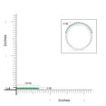 thumbnail image 4 of Angara Natural 0.31 Ct. Emerald Non Eternity Wedding Band in 14K White Gold for Women (Ring Size: 3.5), 4 of 9