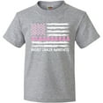 thumbnail image 3 of Inktastic Breast Cancer Awareness Pink Ribbons and Flag Youth T-Shirt, 3 of 5