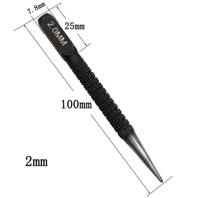 1 Pcs 2mm Alloy Steel Center Punch Metal Wood Marking Drilling Tools