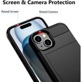 thumbnail image 5 of Case Compatible with iPhone 15 with Card Holder, Dual Layer Shockproof Wallet Phone Case, Hidden Card Slot Sliding Protective Hard Shell Back Cover Slim Case for iPhone 15, 6.1 Inch Black, 5 of 7