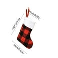thumbnail image 3 of ToyKingdee Christmas Stockings - Buffalo Plaid Christmas Stockings Fireplace Hanging Stockings for Family Christmas Decoration Holiday Season Party Decor, 3 of 6