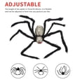 thumbnail image 3 of Araña Peluda De Halloween De 29.5 Pulgadas Con Ojos Rojos Cabeza De Calavera Araña De Felpa Decoración Pierna Ajustable Accesorios De Miedo Juguete Colgante Para Interior Y Exterior Serendint HA027547-01, 3 of 6