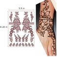 thumbnail image 3 of Kit de tatuaje temporal XMASIR, pegatinas impermeables con henna, 3 of 6