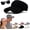 Black, variant on 2026 New Women's High Ponytail Sun Visor Hat Knitted Breathable Wide Brim UV Protection Cap for Running Hiking Beach