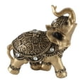 thumbnail image 2 of Gold Elephant Statue, Feng Shui Decor For Home, Symbolizing  Fortune  Prosperity, 2 of 6