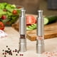 thumbnail image 3 of Molino de pimienta de acero inoxidable con pulsador, para cocina, comedor y bar, 3 of 7