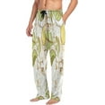 thumbnail image 4 of Lemon with Flowers Men's Pajama Pants Lightweight Sleepwear Bottom Lounge Pants, 4 of 6