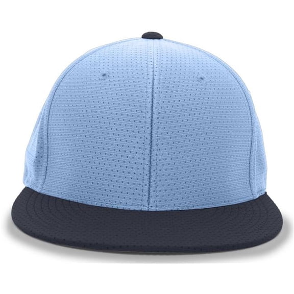 ES818.294.S-M Performance Air Jersey Flexfit Cap, Columbia Blue & Navy - Small & Medium