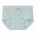 thumbnail image 4 of Sakmal Briefs Women's Underwear Cotton Seamless Panties Comfort Blue Women's Panties L, 4 of 5
