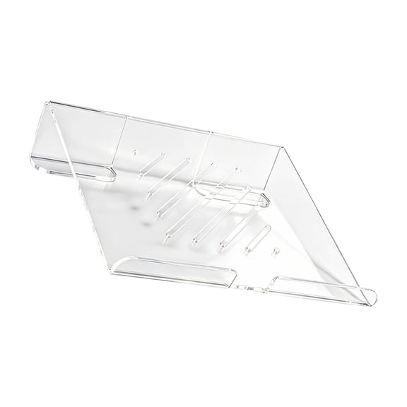 Misright Ventilated Laptop Stand in Clear Acrylic for Daily Desk Work