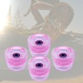 thumbnail image 1 of Ruedas de monopatín de 70 mm Ruedas de longboard Rodamientos Ruedas de calle Reemplazo Soft 4pcs PU Interior estándar LED Flash Durness 80A para el as Rosado morado Baoblaze Ruedas de patineta, 1 of 8