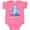 Hot Pink, variant on Inktastic i'm one (football) Boys or Girls Baby Bodysuit