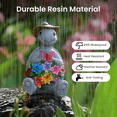 thumbnail image 4 of Solar Garden Decor Watering turtle, Outdoor Statue Solar Light Decoration, Housewarming Gift, Birthday Gift for Women, Mom, Grandma, 4 of 9